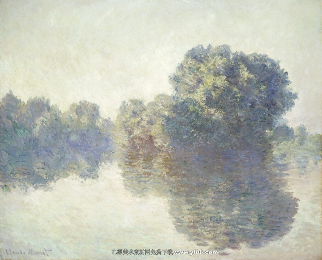 384-莫奈-The Seine at Giverny