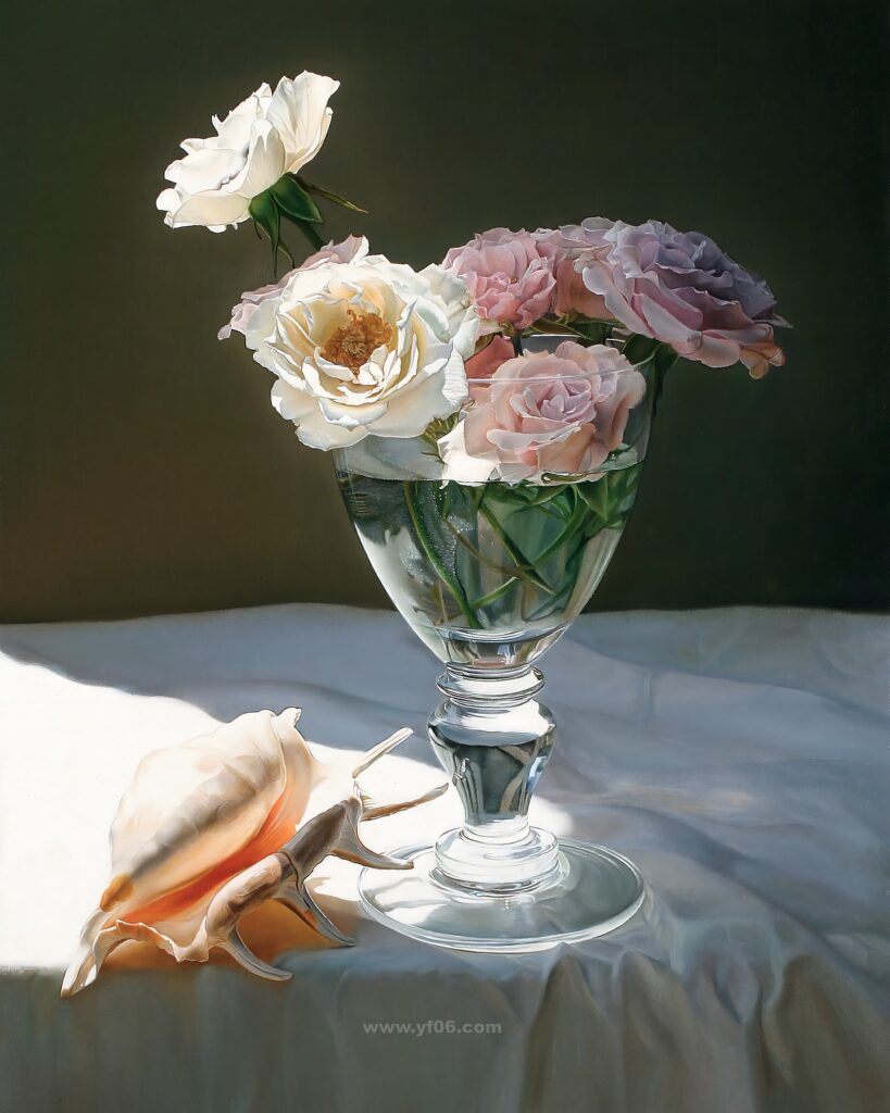 10p古典鲜花静物油画合集二十五-乙霏美术素材网