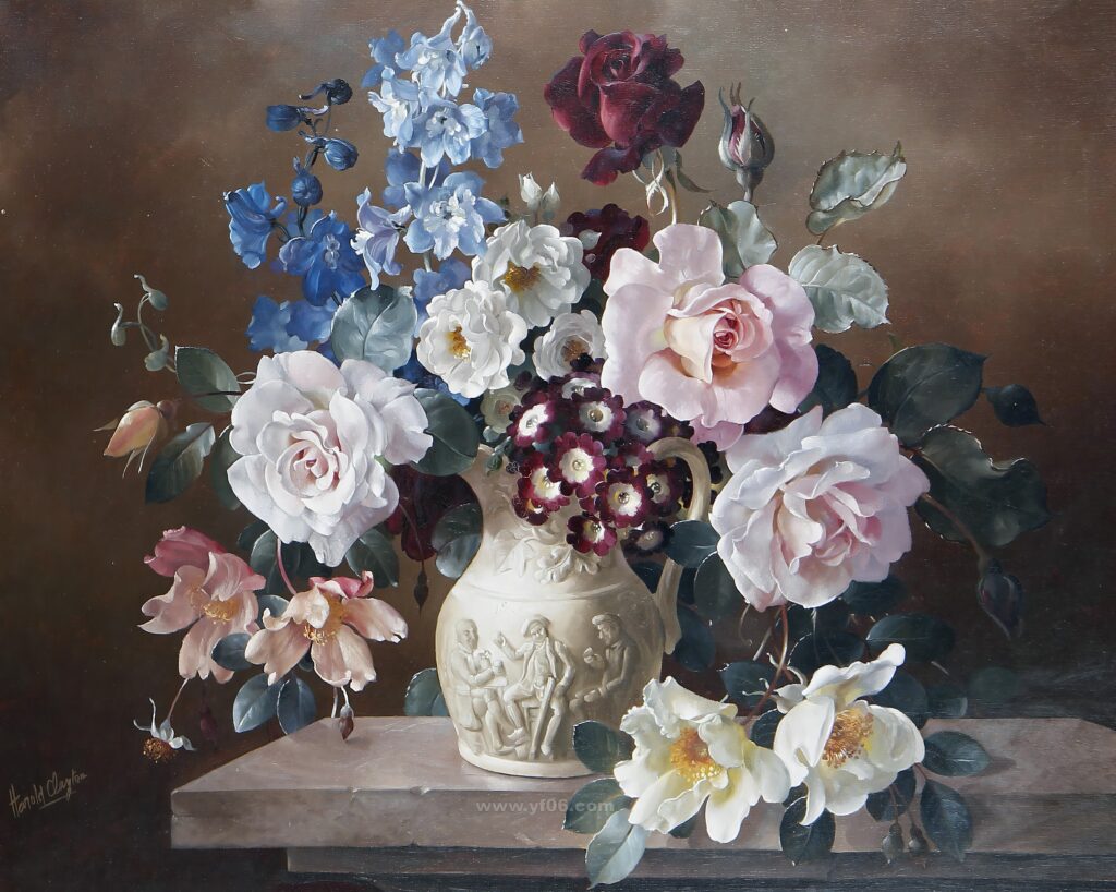 10p古典鲜花静物油画合集二十七-乙霏美术素材网