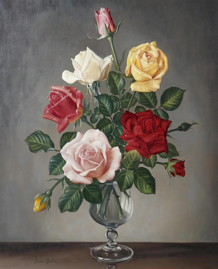 10p古典鲜花静物油画合集二十九-乙霏美术素材网