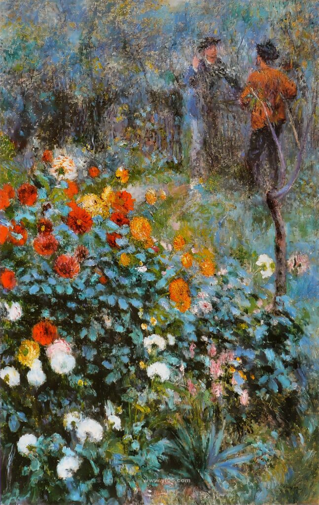 雷诺阿高清油画素材免费下载——风景5-乙霏美术素材网