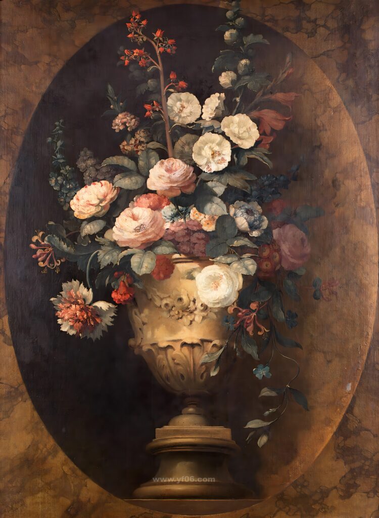 10p古典鲜花静物油画合集三十五-乙霏美术素材网
