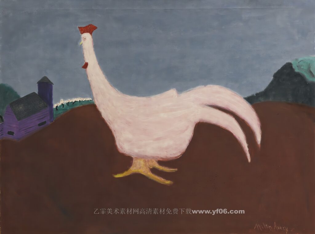 4p米尔顿艾弗里Milton Avery装饰画油画素材高清图下载-乙霏美术素材网