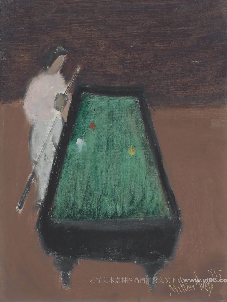 4p米尔顿艾弗里Milton Avery装饰画油画素材高清图下载人物四-乙霏美术素材网