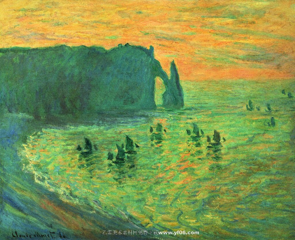 9-莫奈-埃特雷塔的礁石