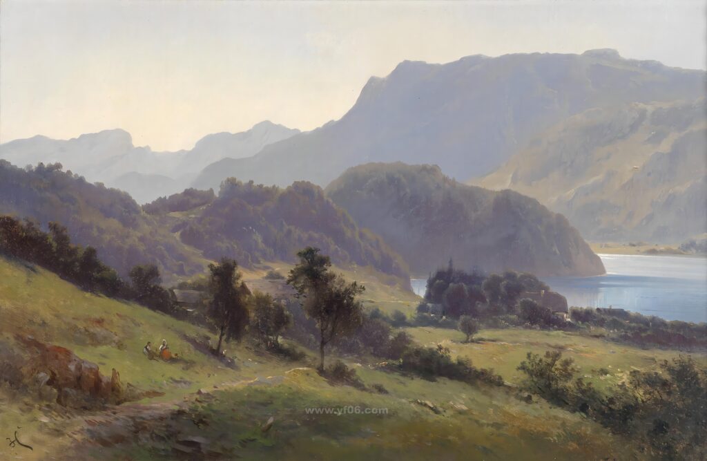 10p风景油画装饰画高清打印图下载二十-乙霏美术素材网