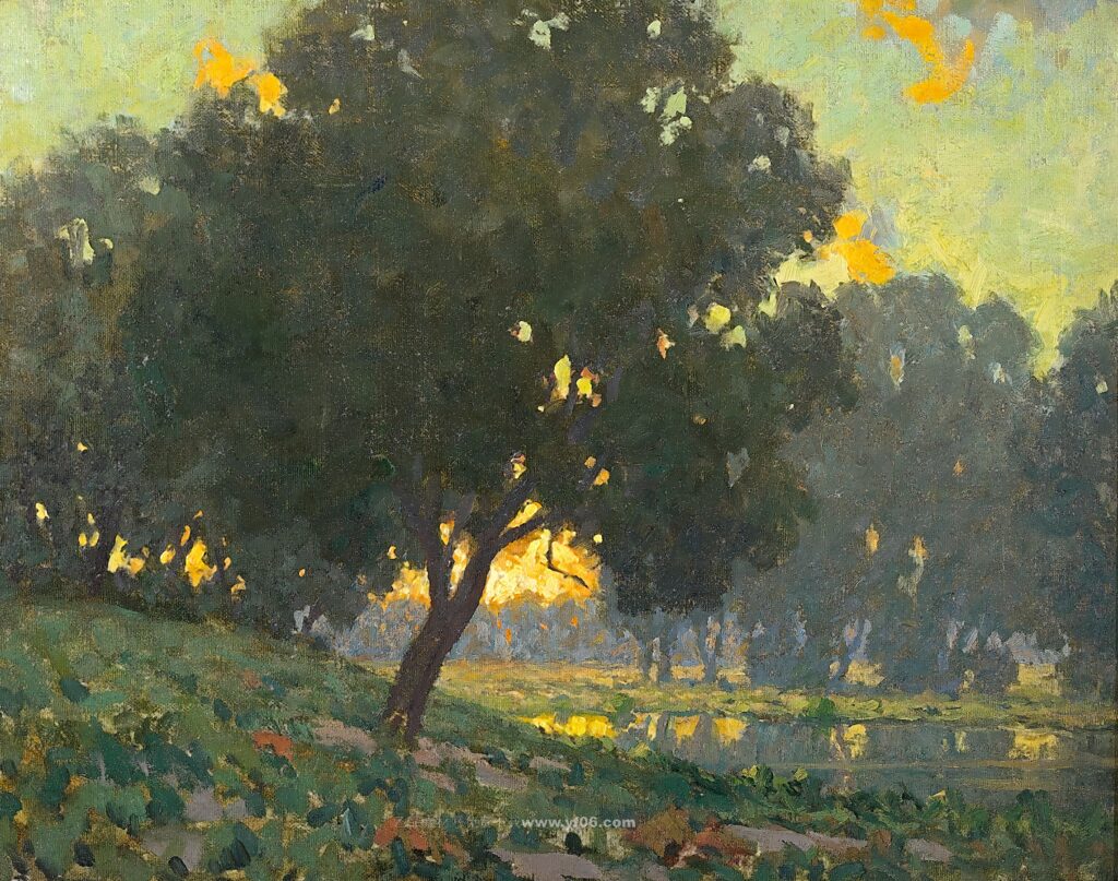 格兰维尔·雷德蒙德高清油画素材免费下载——风景2-乙霏美术素材网