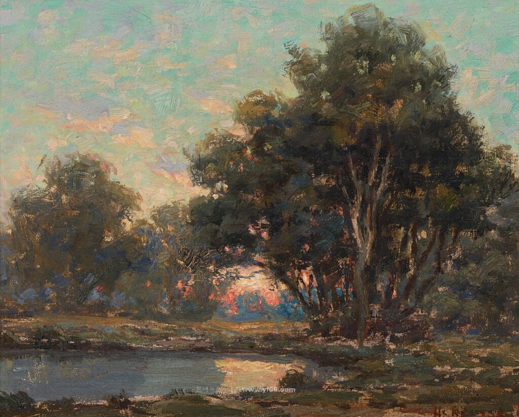 格兰维尔·雷德蒙德高清油画素材免费下载——风景2-乙霏美术素材网