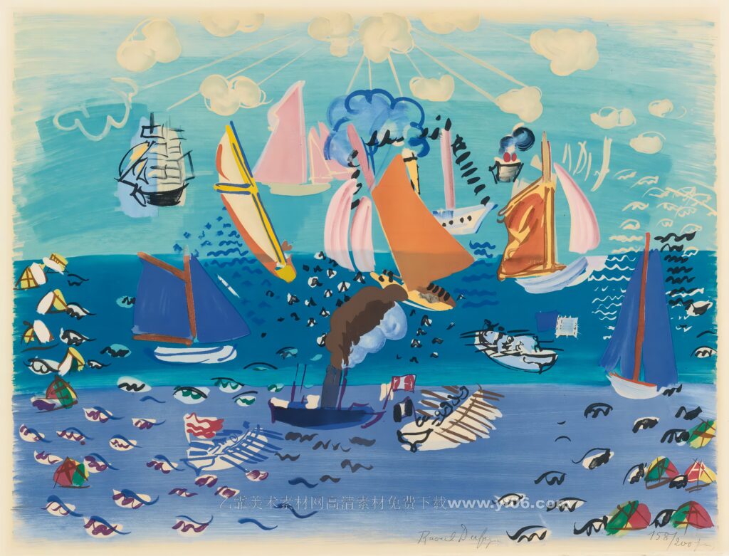 4p劳尔·杜飞风景油画装饰画高清素材图下载风景三-乙霏美术素材网