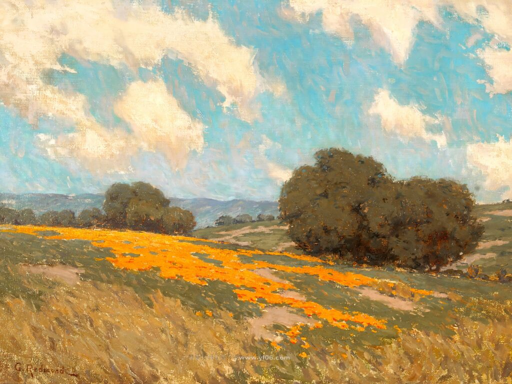 格兰维尔·雷德蒙德高清油画素材免费下载——风景1-乙霏美术素材网