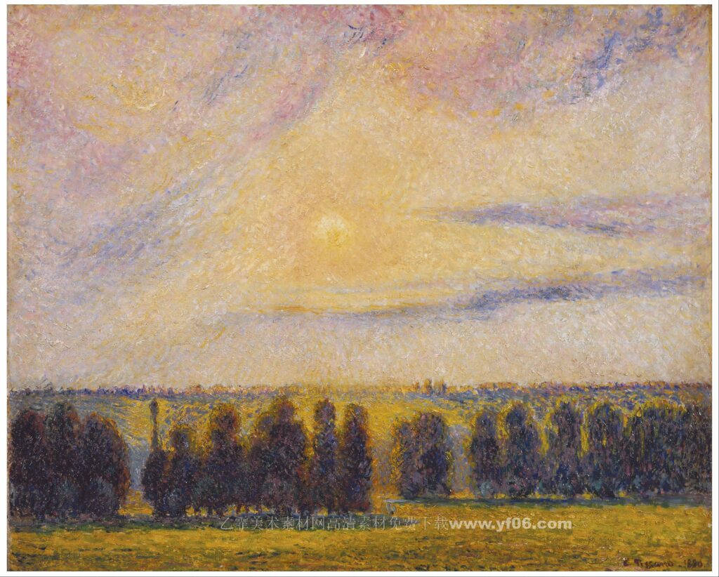 5p卡米耶·毕沙罗（Camille Pissarro）风景油画三-乙霏美术素材网