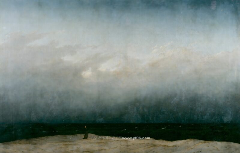 卡斯帕·大卫·弗里德里希高清油画装饰画素材下载——风景1-乙霏美术素材网