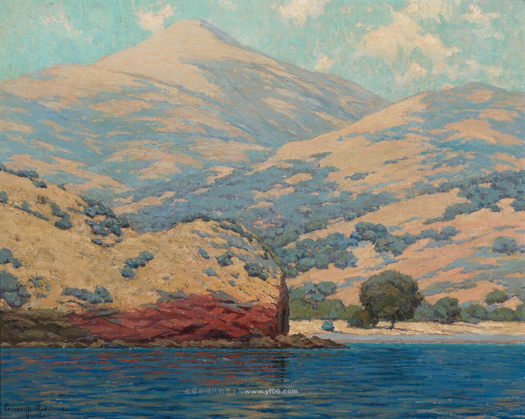 格兰维尔·雷德蒙德高清油画素材免费下载——海景-乙霏美术素材网
