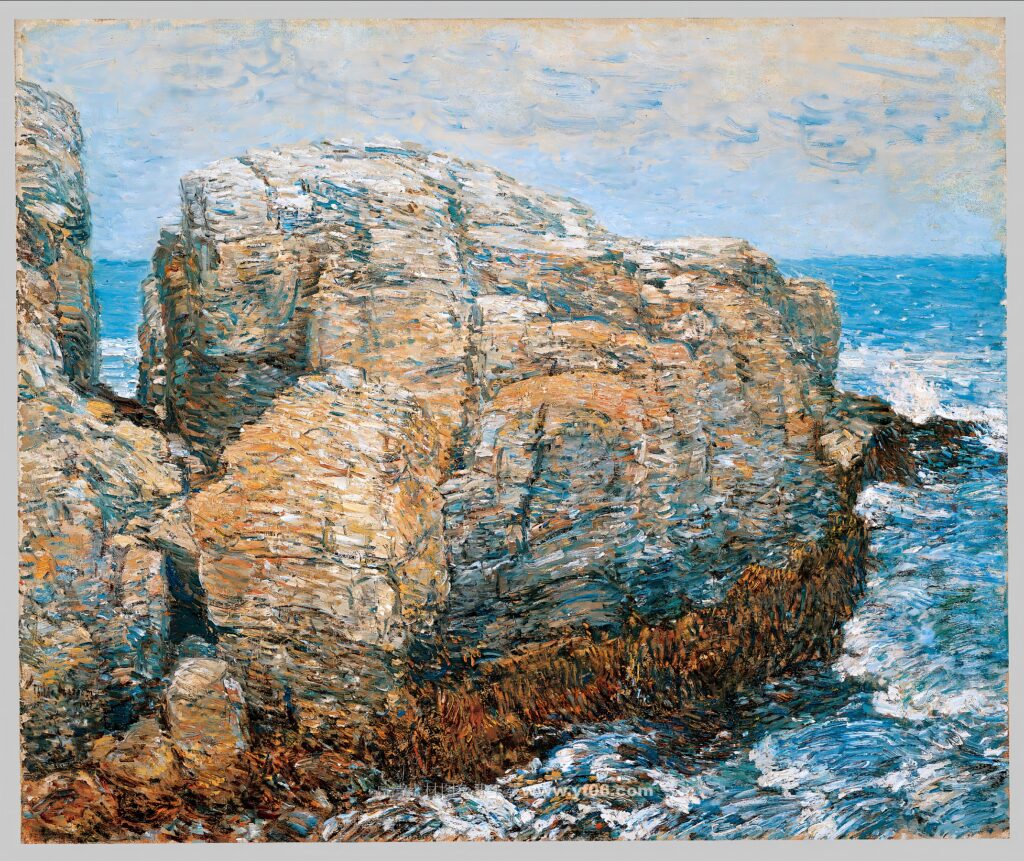 蔡尔德·哈萨姆高清油画装饰画素材下载——风景3-乙霏美术素材网