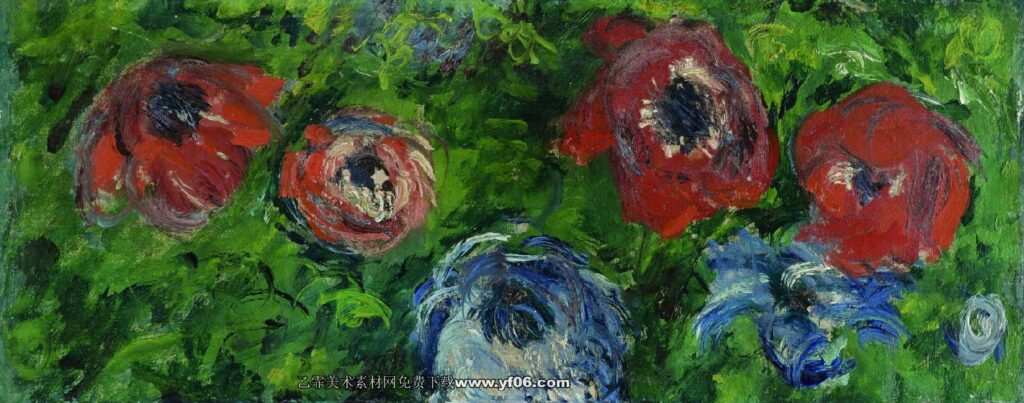 Claude Monet - Anemonies, 1885