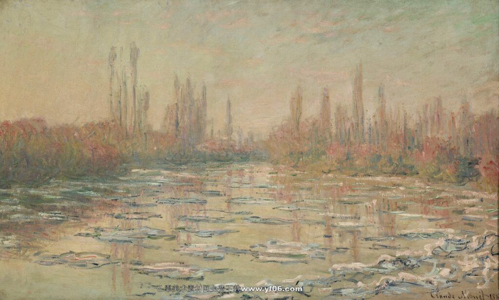 Claude Monet - Floating Ice (1880)