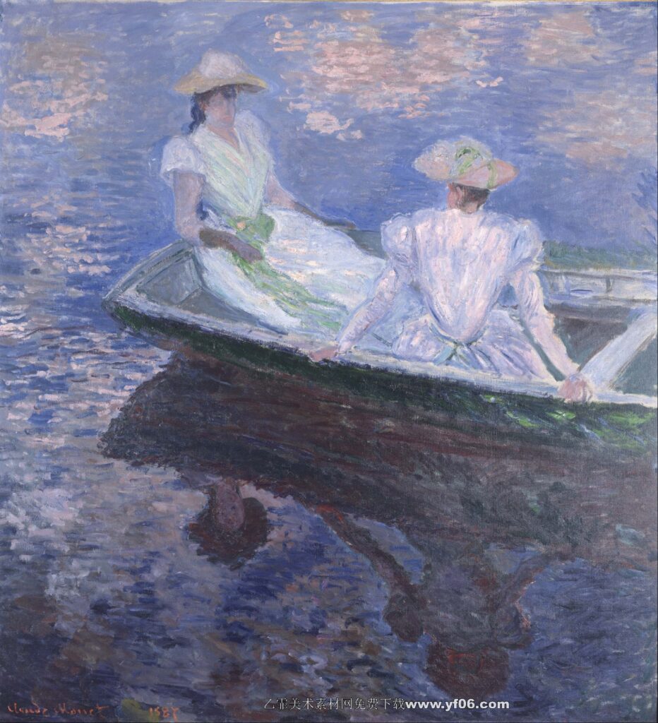 Claude Monet -Girls in a Boat, 1887
