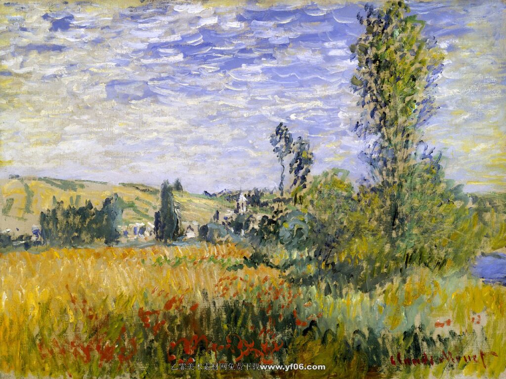 Claude Monet - Landscape at Vetheuil (1880)