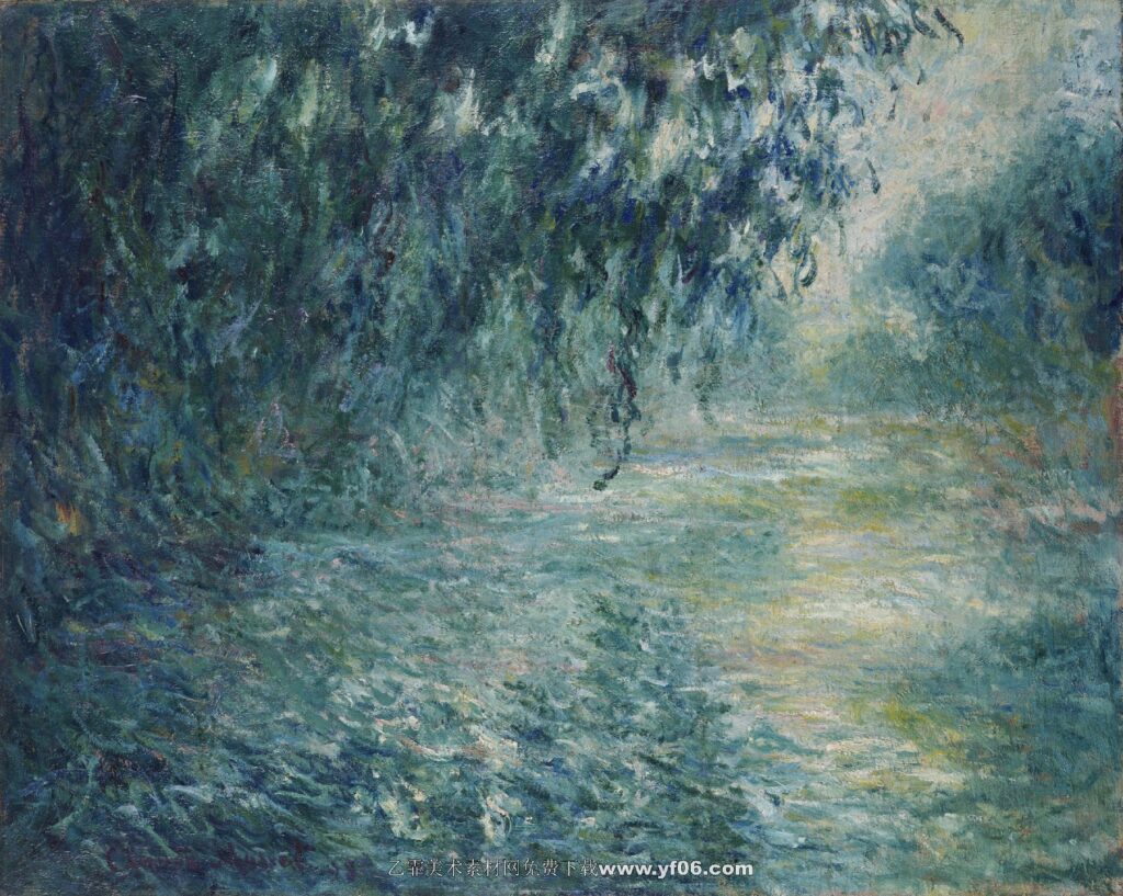 Claude Monet -Morning on the Seine in the Rain, 1898