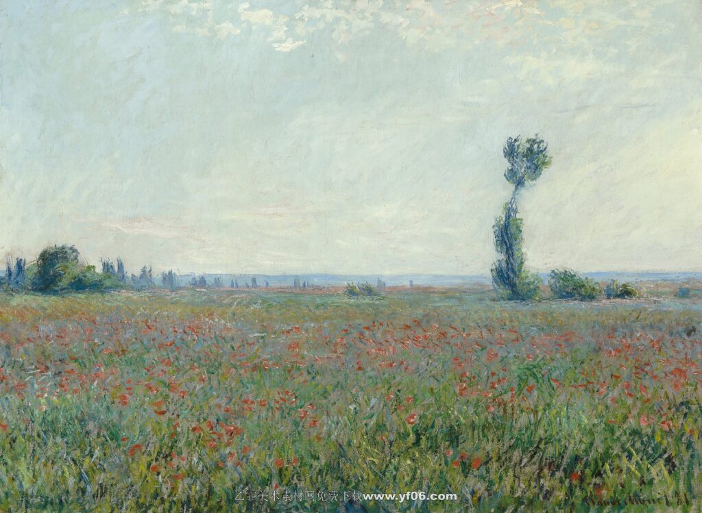 Claude Monet -Poppy Field, 1881