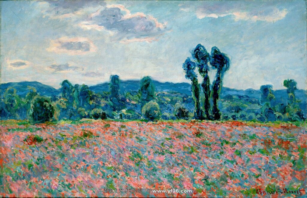 Claude Monet -Poppy Field in Giverny 03, 1890