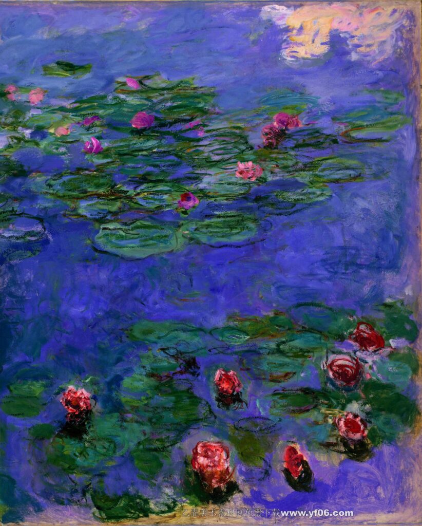 Claude Monet - Red Water-Lilies (1908)