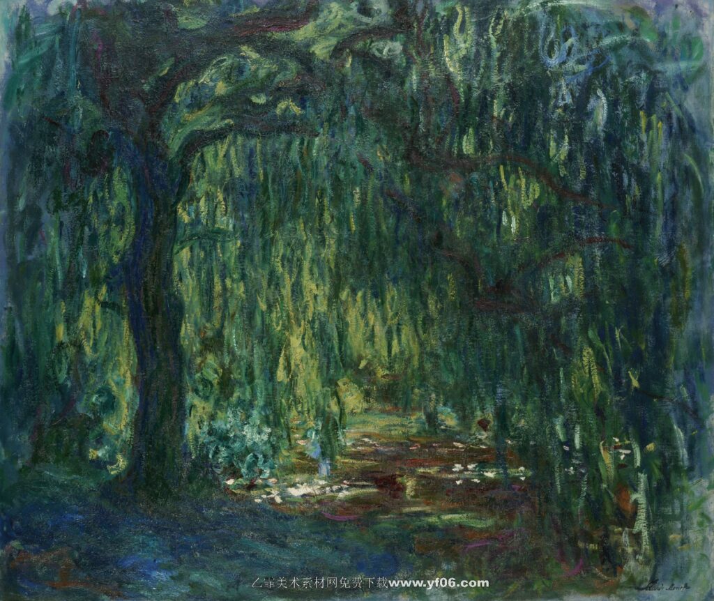 Claude Monet-Saule pleureur, 1918-1919