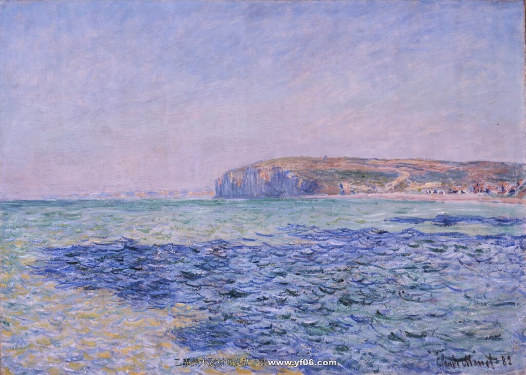 Claude Monet - Shadows on the Sea at Pourville (1882)