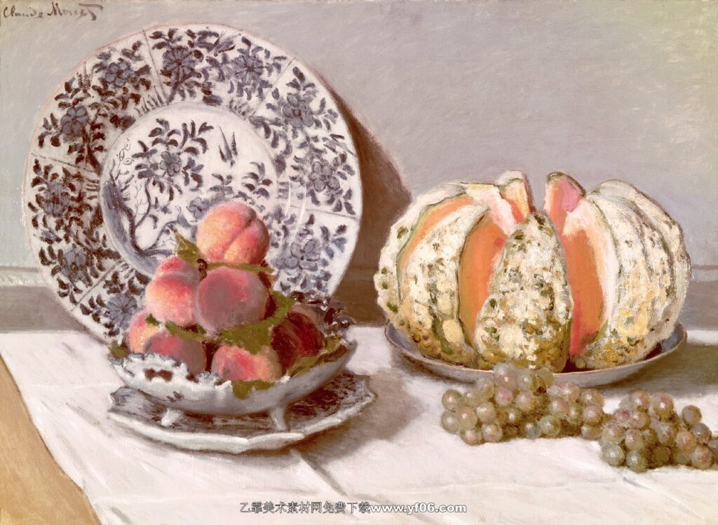 Claude Monet -Still Life with a Melon 1872