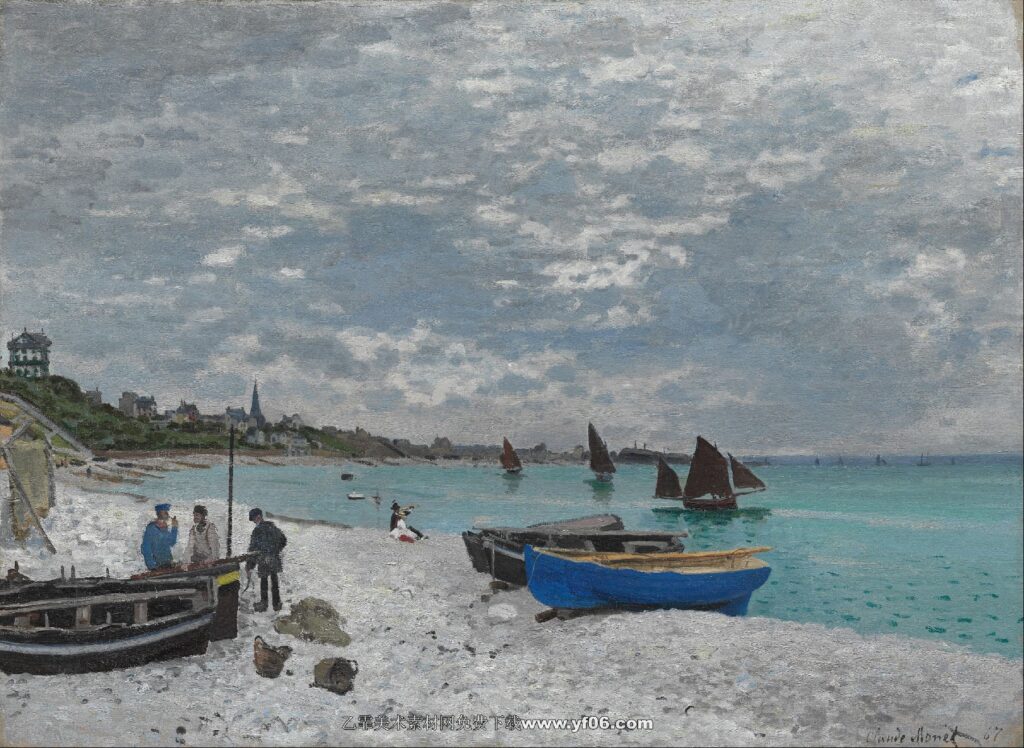 Claude Monet - The Beach at Sainte-Adresse, 1867