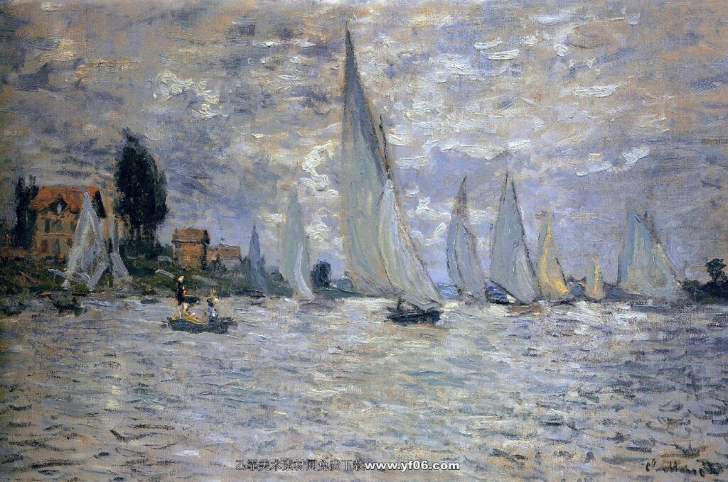 Claude Monet - The Boats Regatta at Argenteuil (1874)