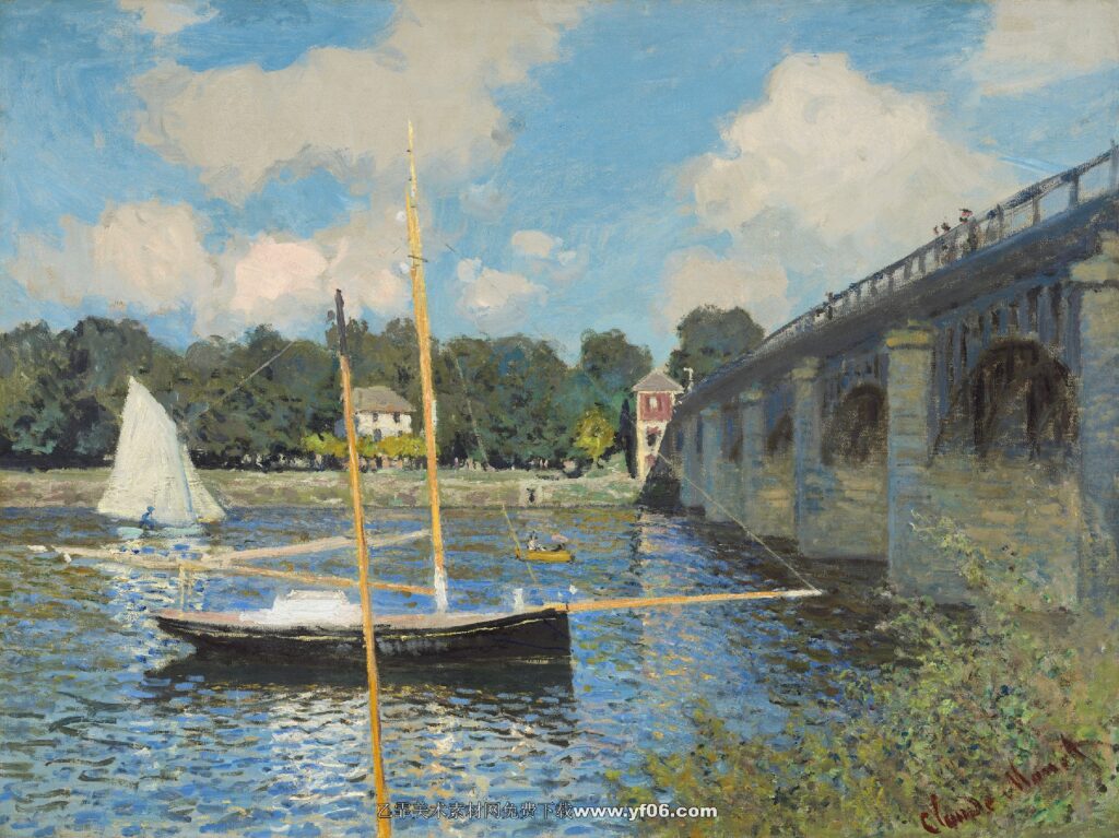 Claude Monet-The Bridge at Argenteuil, 1874