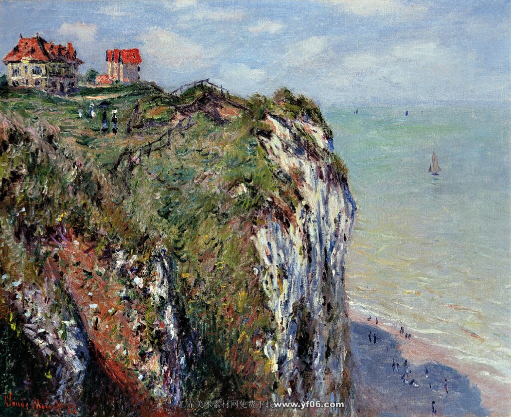 Claude Monet -The Cliff at Dieppe, 1882