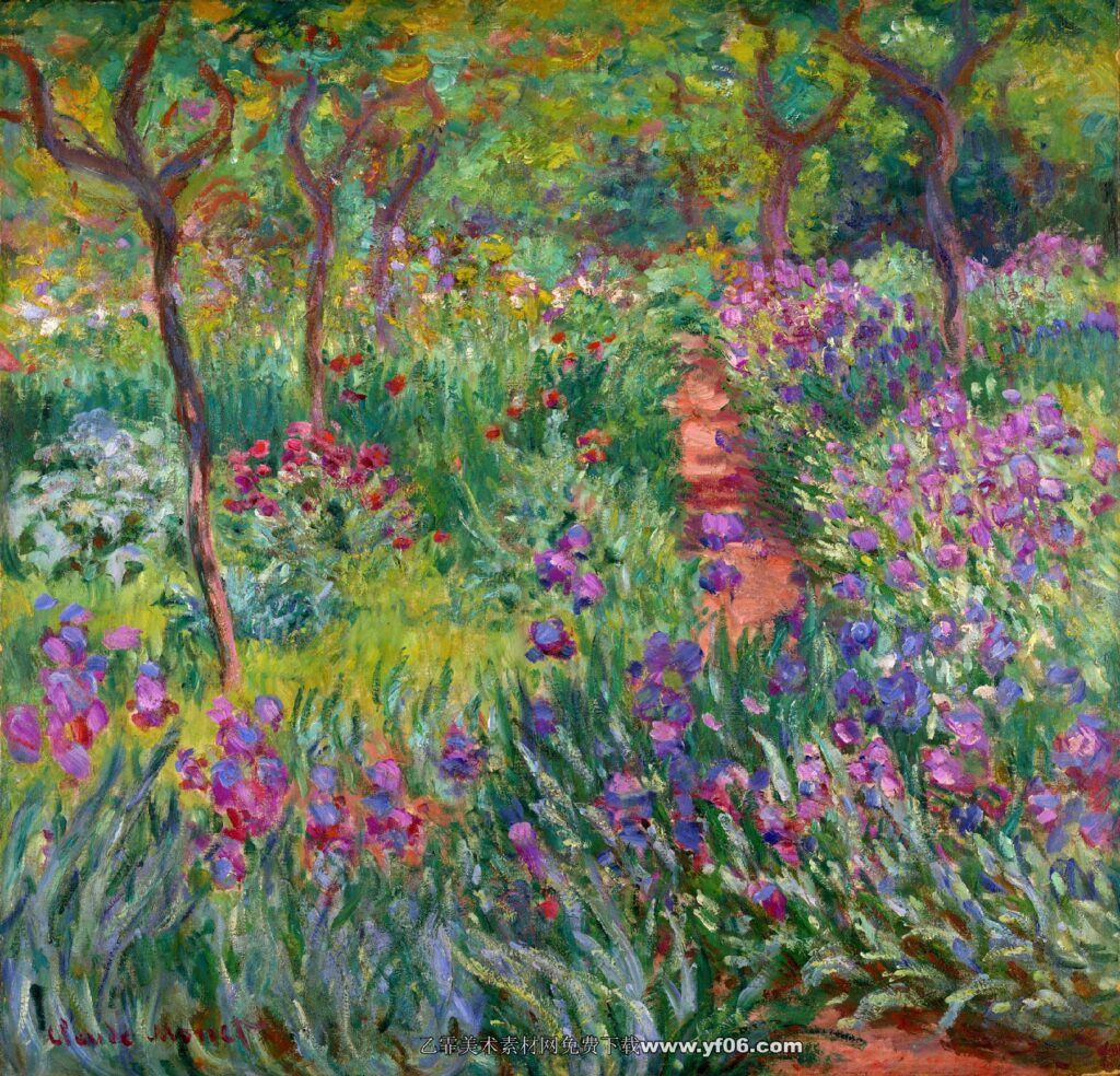 Claude Monet -The Iris Garden at Giverny, 1899-1900 v2