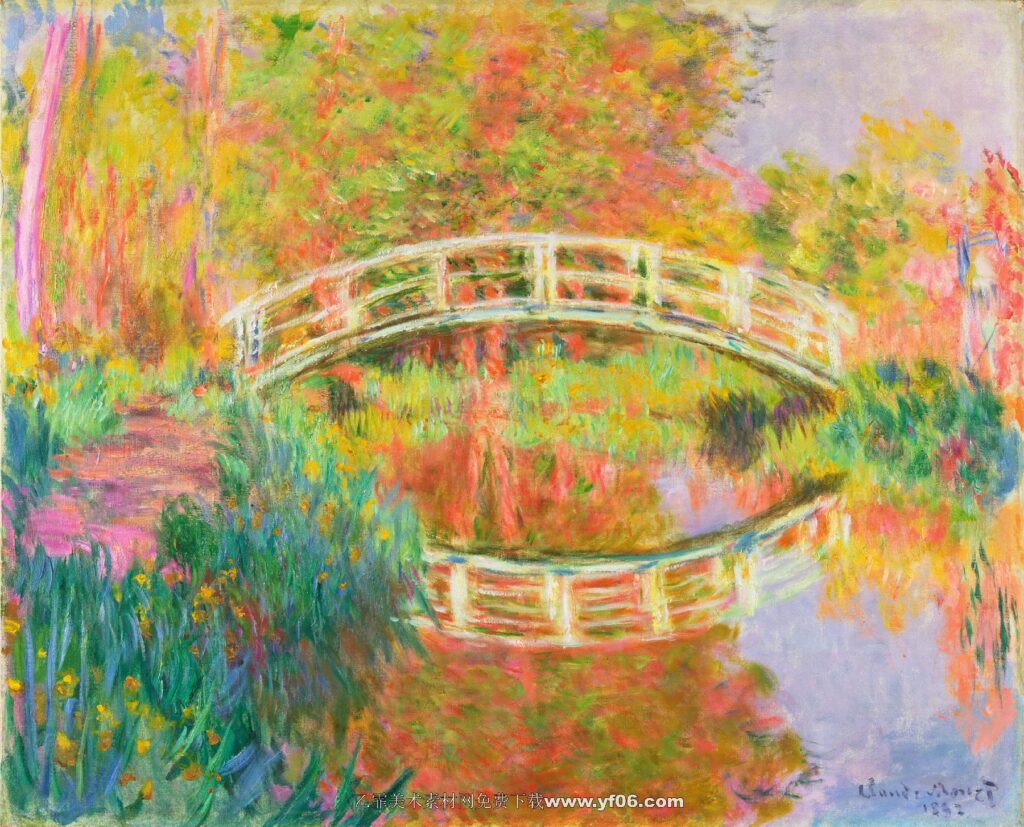 Claude Monet-The Japanese Bridge, Giverny, 1892