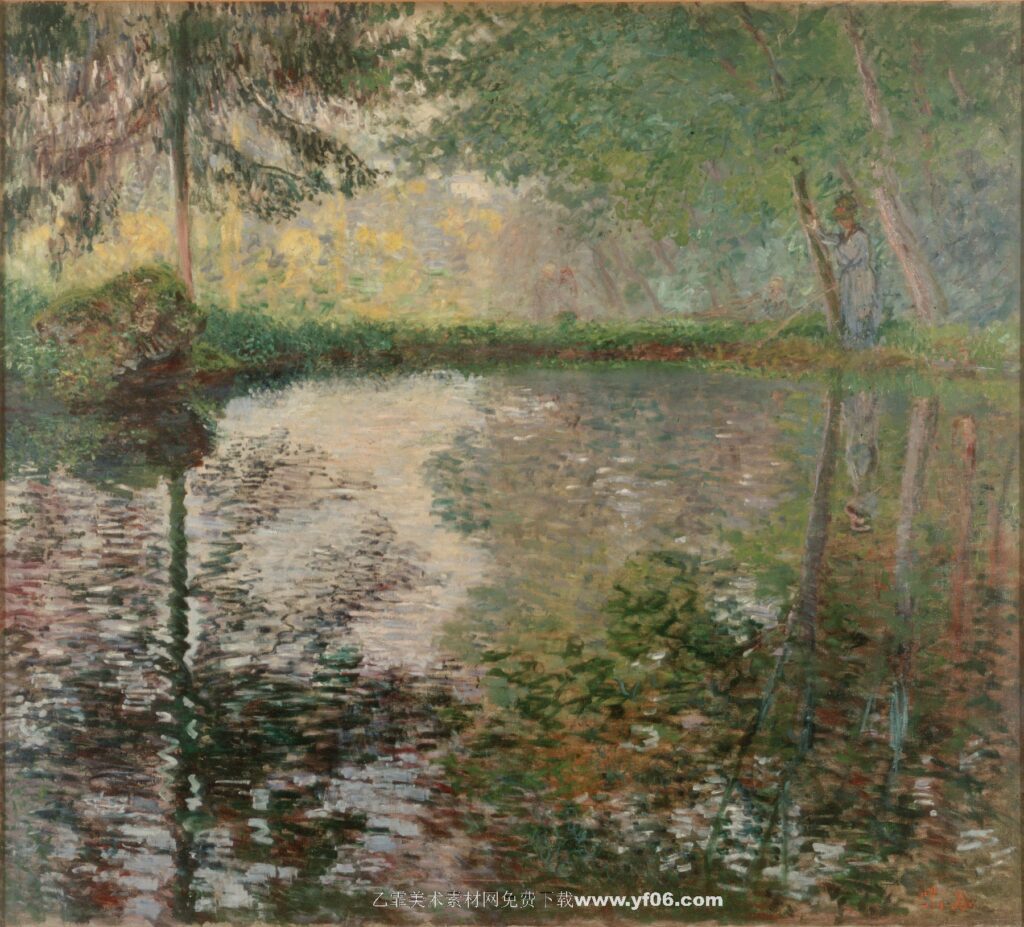 Claude Monet -The Pond at Montgeron, 1876