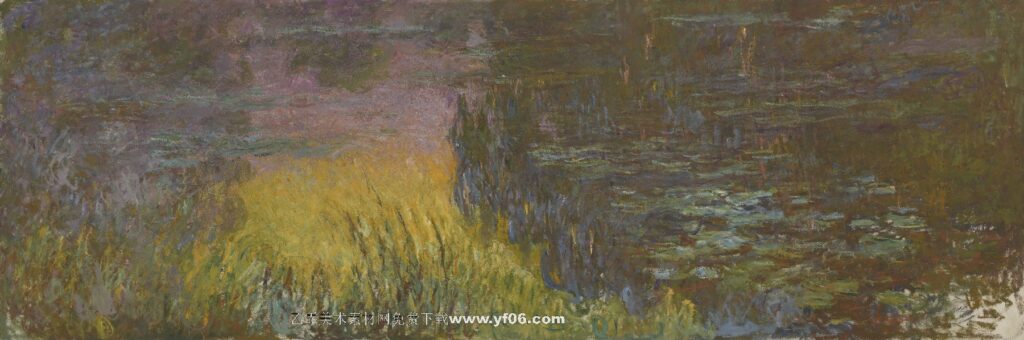 Claude Monet-The Water Lilies - Setting Sun (1914 - 1926)