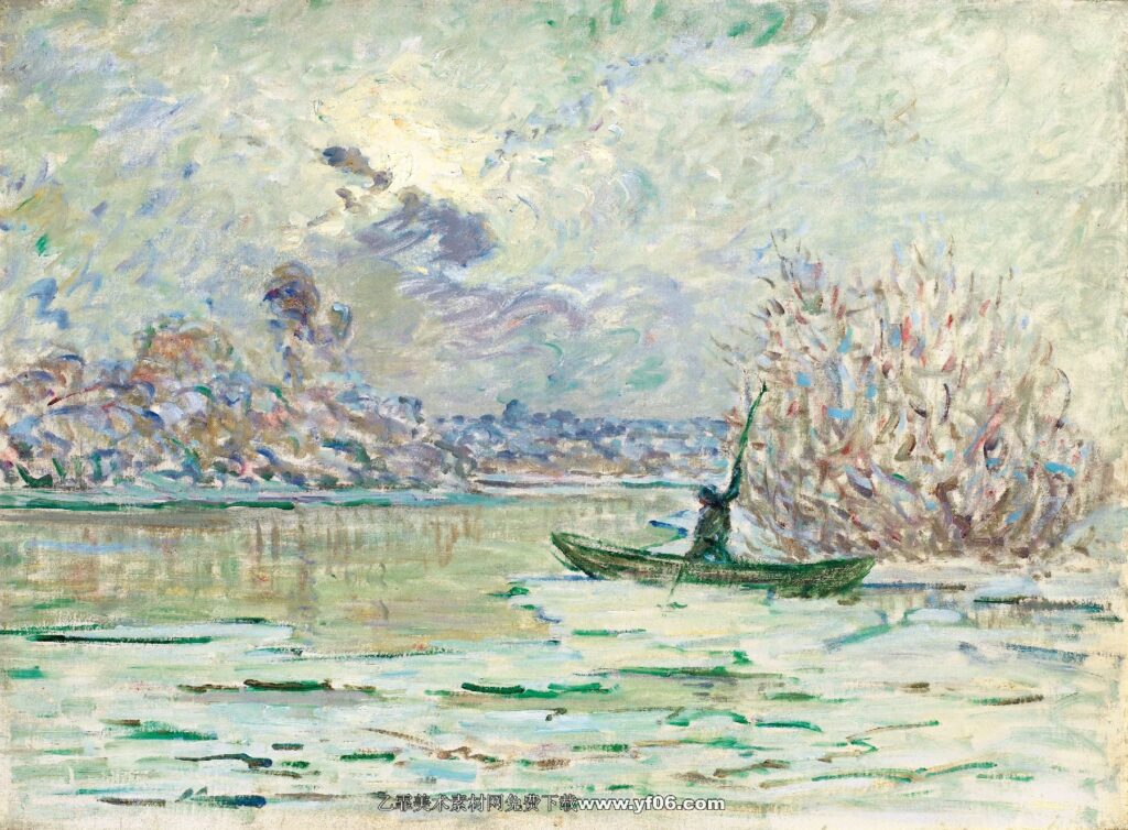 Claude Monet - The Winter, near Lavacourt, 1880