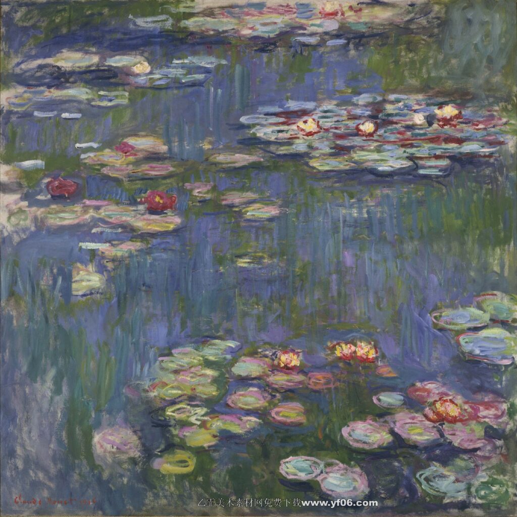 Claude Monet-Water Lilies, 1916