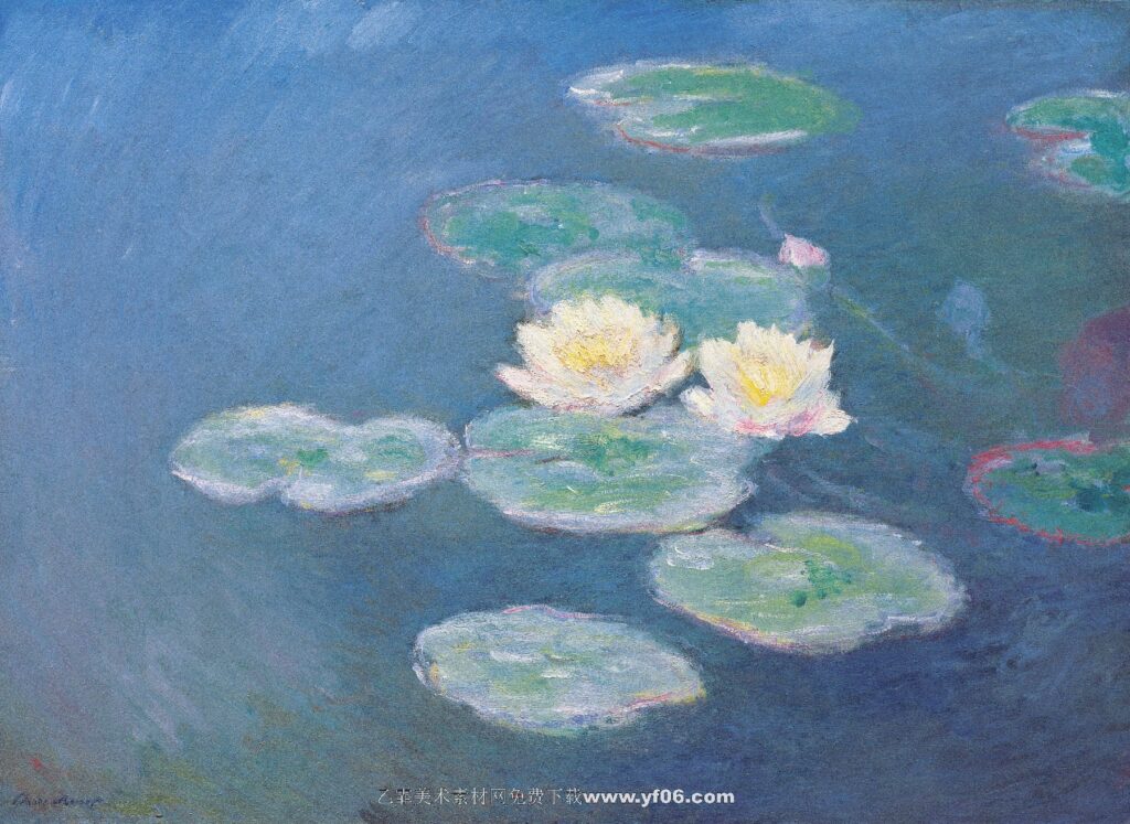 Claude Monet -Water Lilies, Evening Effect, 1897-99 v2