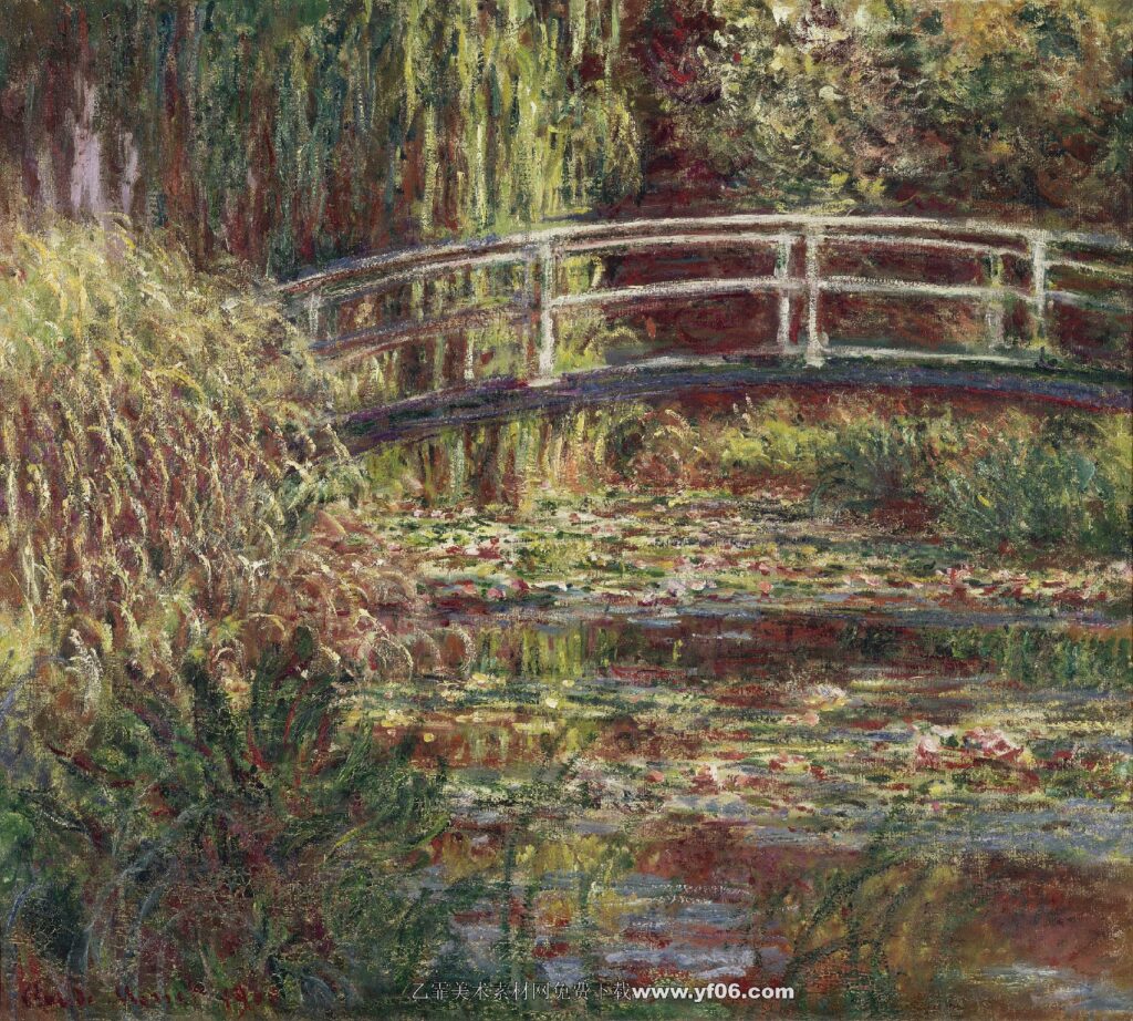 Claude Monet - Water-Lily Pond, Symphony in Rose (1900)