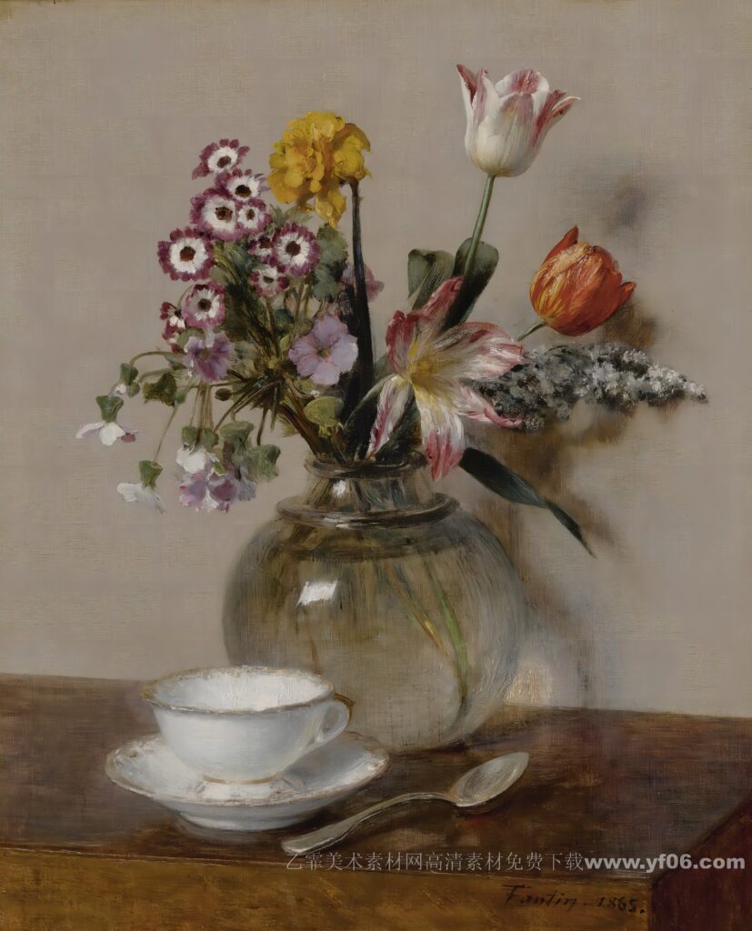 亨利·方丹-拉图尔高清油画素材下载八-乙霏美术素材网