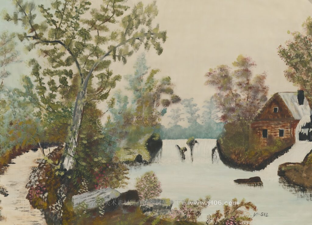 6p摩西奶奶高清油画免费下载装饰画素材下载一-乙霏美术素材网