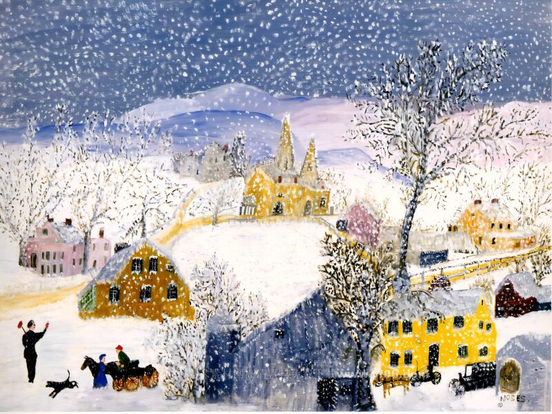 6p摩西奶奶高清油画免费下载装饰画素材下载五-乙霏美术素材网