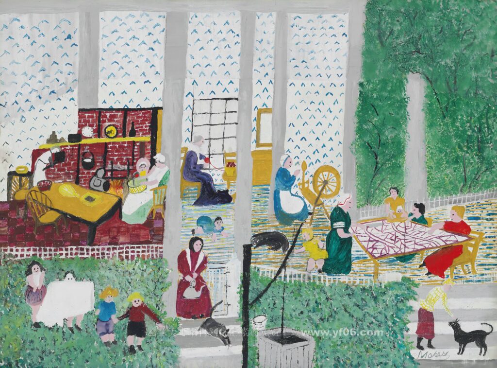 6p摩西奶奶高清油画免费下载装饰画素材下载七-乙霏美术素材网