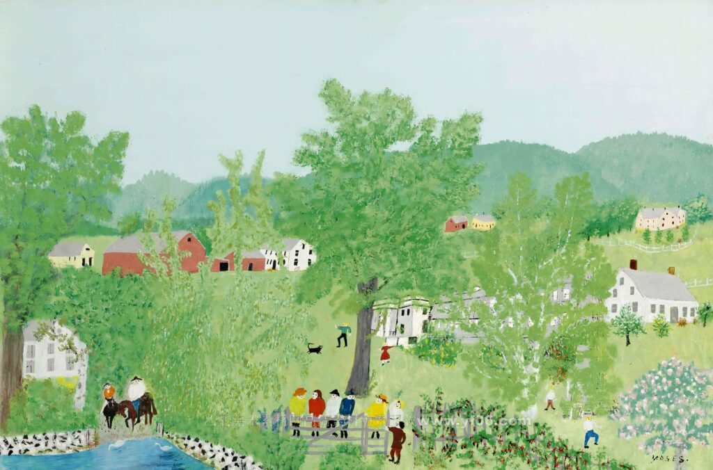 6p摩西奶奶高清油画免费下载装饰画素材下载十四-乙霏美术素材网