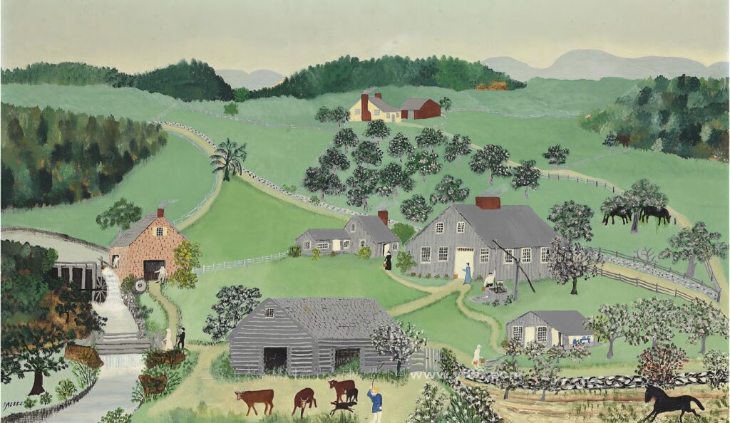 6p摩西奶奶高清油画免费下载装饰画素材下载十六-乙霏美术素材网