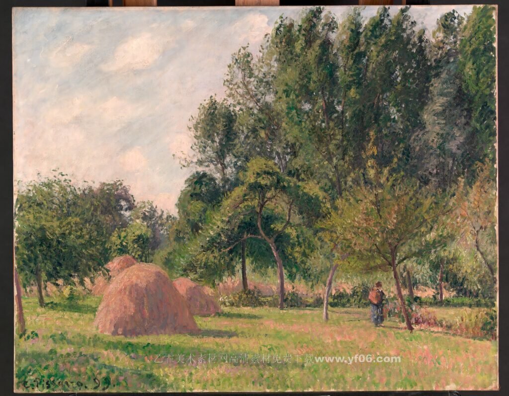 5p卡米耶·毕沙罗（Camille Pissarro）风景油画四-乙霏美术素材网