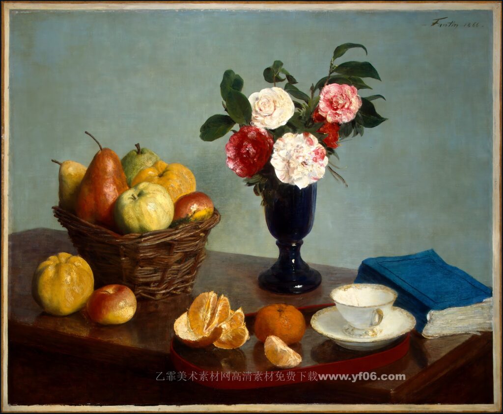 亨利·方丹-拉图尔高清油画素材下载十三-乙霏美术素材网