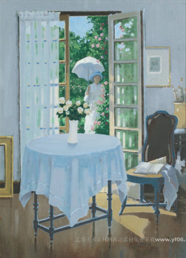 帕特里克·威廉·亚当高清油画素材免费下载——人物-乙霏美术素材网